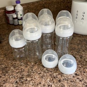 Lot of GLASS Phillips Advent Bottles